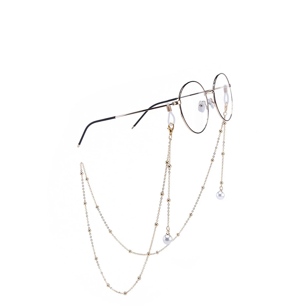 Женская цепочка для очков декоративная металлическая подвесная цепь