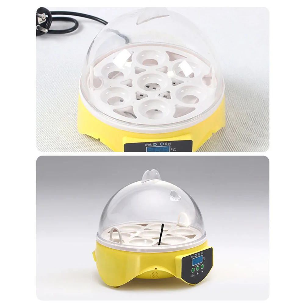 Мини 7 инкубатор для яиц птицы Брудер цифровой температуры курицы утки