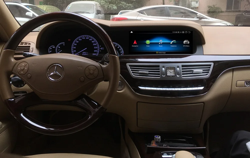 10 25 &quot2G + 32G Android10.0 1280*480P Дисплей для Mercedes Benz S Class W221 2006 2013 gps навигация радио стерео