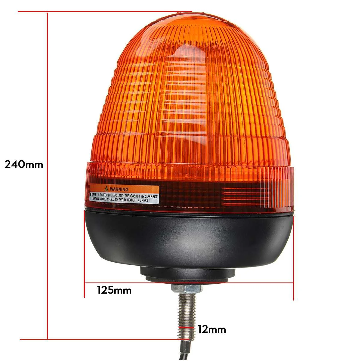 

1/2pcs 12V 24V Truck 60 LED Strobe Light Flashing Light Rotating Warning Beacon Emergency Lamp 3 Modes For Trailer Tractor Bus