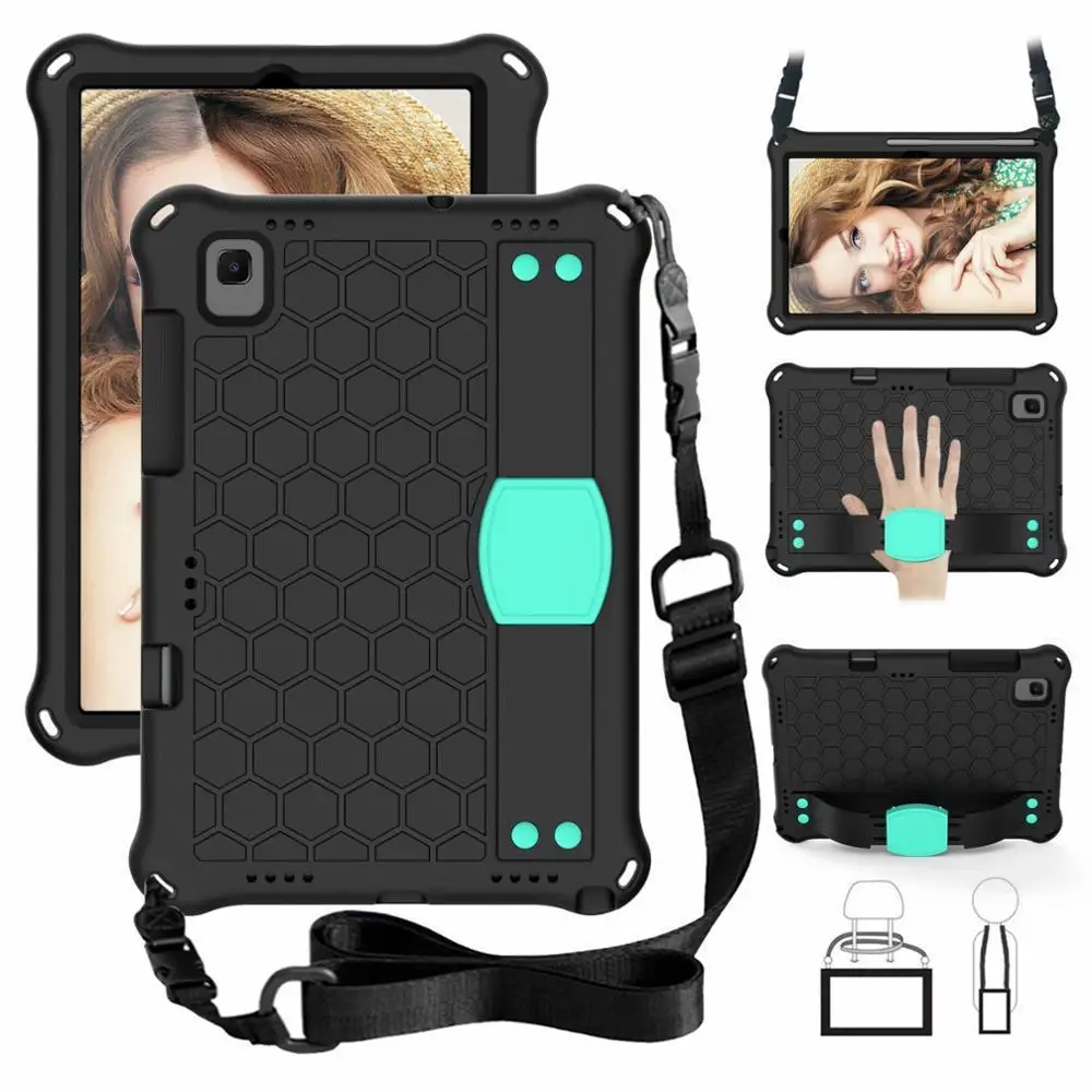 

Case For Samsung Galaxy Tab S7 (2020) 11 T870/T875 Shockproof EVA Kids Safe Foam Removable Shoulder Strap Tablet Cove+pen