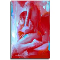 colorful abstract sexy lover art nude men and women crazy sex poster canvas print wall art modern classroom kitchen bedroom room