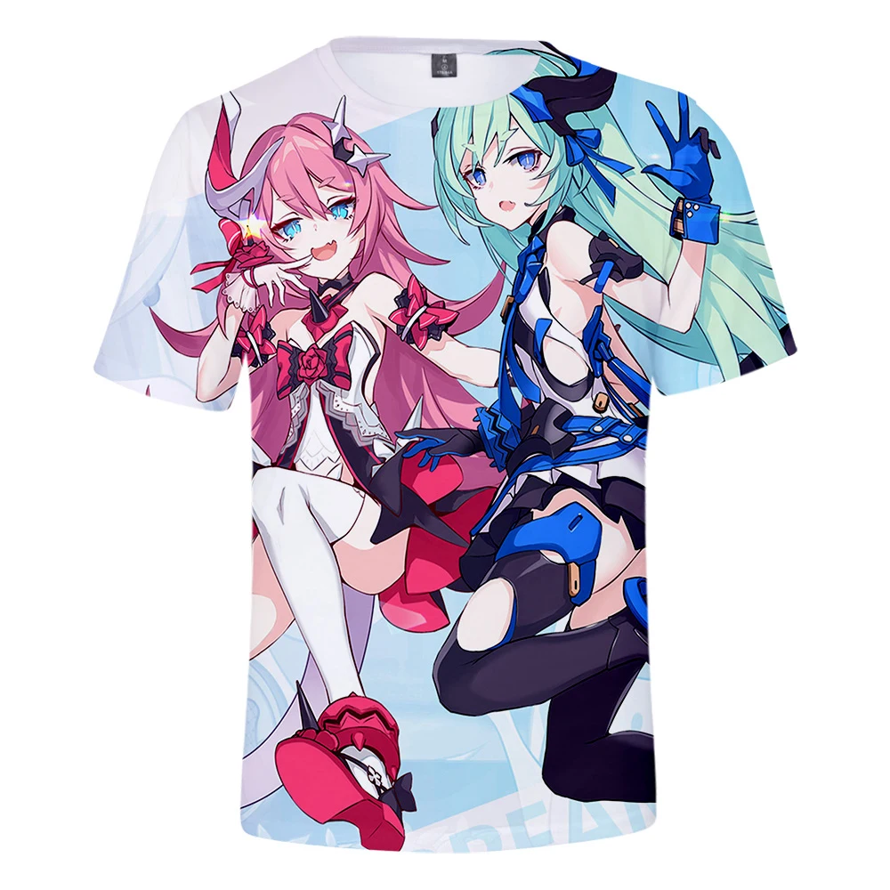 Honkai Impact 3 киана каслана Райден Мэй 3D принт Весна Лето преппи Мужская/женская