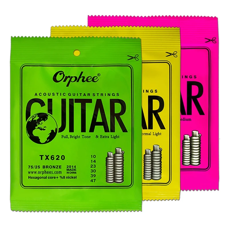 

Orphee 10 комплектов 6 шт./компл. Струны для гитары ссветильник Струны для акустической гитары