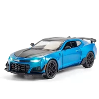 124 chevrolet camaro sports car model sound and light force control toy collection