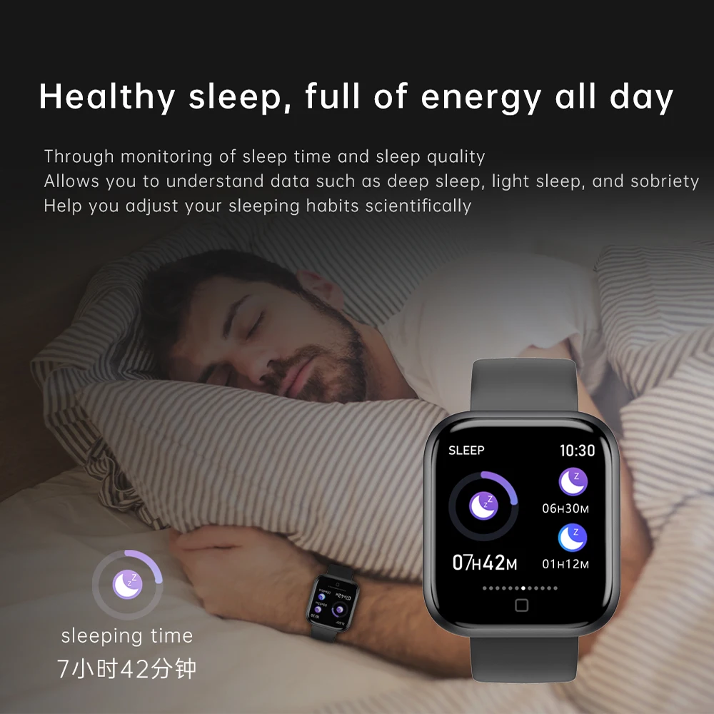 

UGUMO Men Women Smart Watch with Body Tempreture Smartwatch Blood Pressure Fitness Tracker T80s Smart Wrist for Android IOS