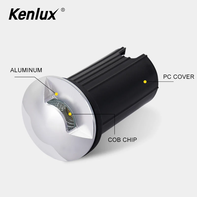 Бесплатная доставка односторонняя светодиодная наземная лампа 2 Вт COB уличный