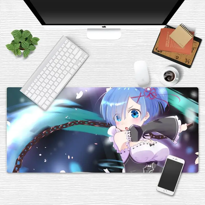 

Life in another world from scratch Customized laptop Gaming mouse pad XXL XL X Non-slip Cushion Thickness 5mm