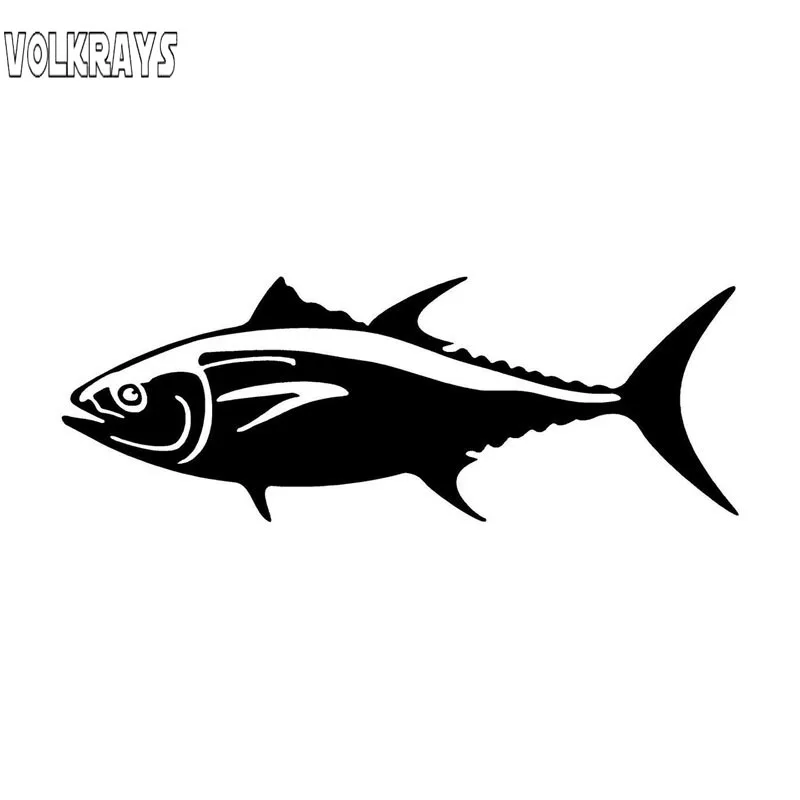 Volkrays индивидуальная Автомобильная наклейка аксессуары для синего тунца рыбы