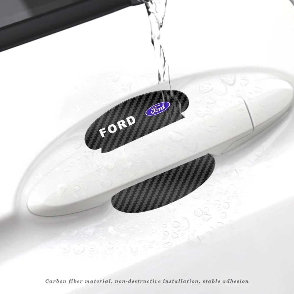 4 шт. автомобильные наклейки на дверные чаши из углеродного волокна | Автомобили и