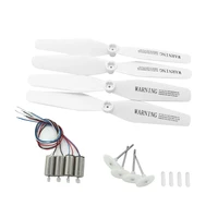 2 pairs rc drone engine motors with gear propellers blades protective rings spare parts for syma x5ucx5uw quadcopter