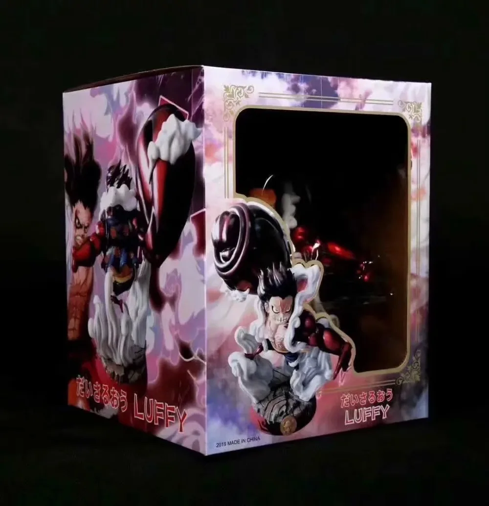 

Anime One Piece Monkey D Luffy GEAR Fourth KONG GUN Ver. GK Statue PVC Action Figure Collection Model Large Size Luffy Toys Doll