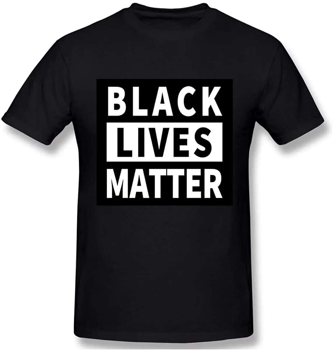 

Black Lives Matter Men Short Sleeve Casual Graphic T-Shirt Cool Tee Breathable Pure Cotton Round Collar Tshirt Harajuku