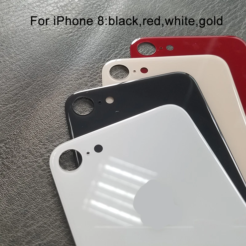 Легкая замена задней крышки стекла заднего корпуса для iphone 8 Plus 8 Корпус задней двери Монтаж корпуса Замена с большим отверстием