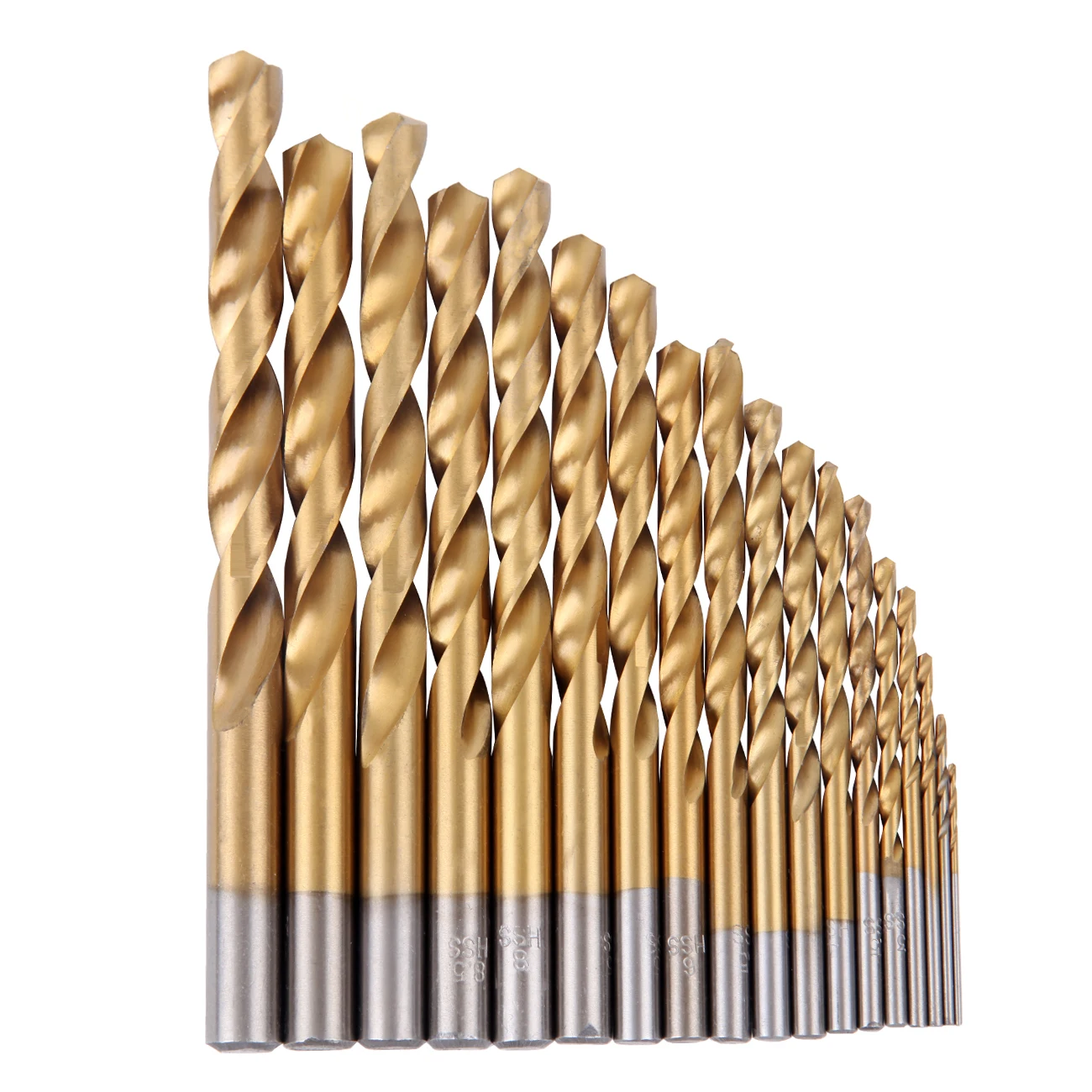 

Yonntech 230pcs Drill Bit Set HSS Titanium Twist Drill Bits Kit Saw Wood Tools 1-10MM