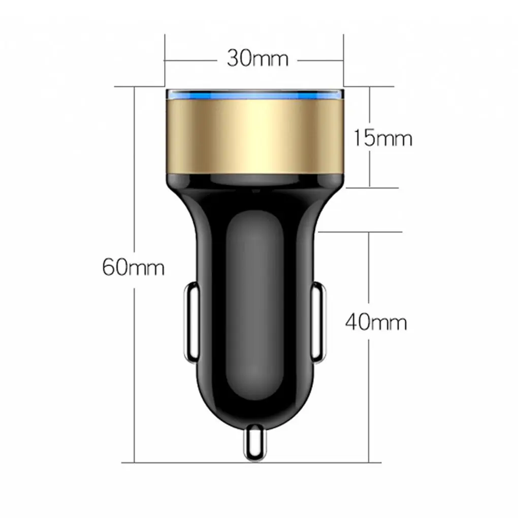 

Mini USB Car Charger 5V 3.1A Quick Charger For iPhone Xiaomi Fast Car Phone Chargers With LED Display Dual USB Phone Charger