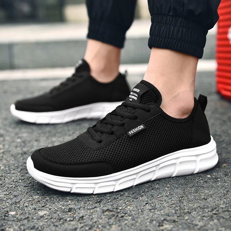 

2021 Fashion New Men Shoes Breathable Outdoor Tennis Mesh Casual Sports Shoes Man Comfortable Lace-up Sneakers Zapatos De Hombre