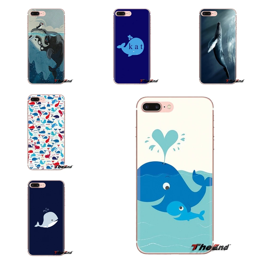 Чехол из термополиуретана с милыми животными голубых китов коллаж для huawei G7 G8 P7 P8