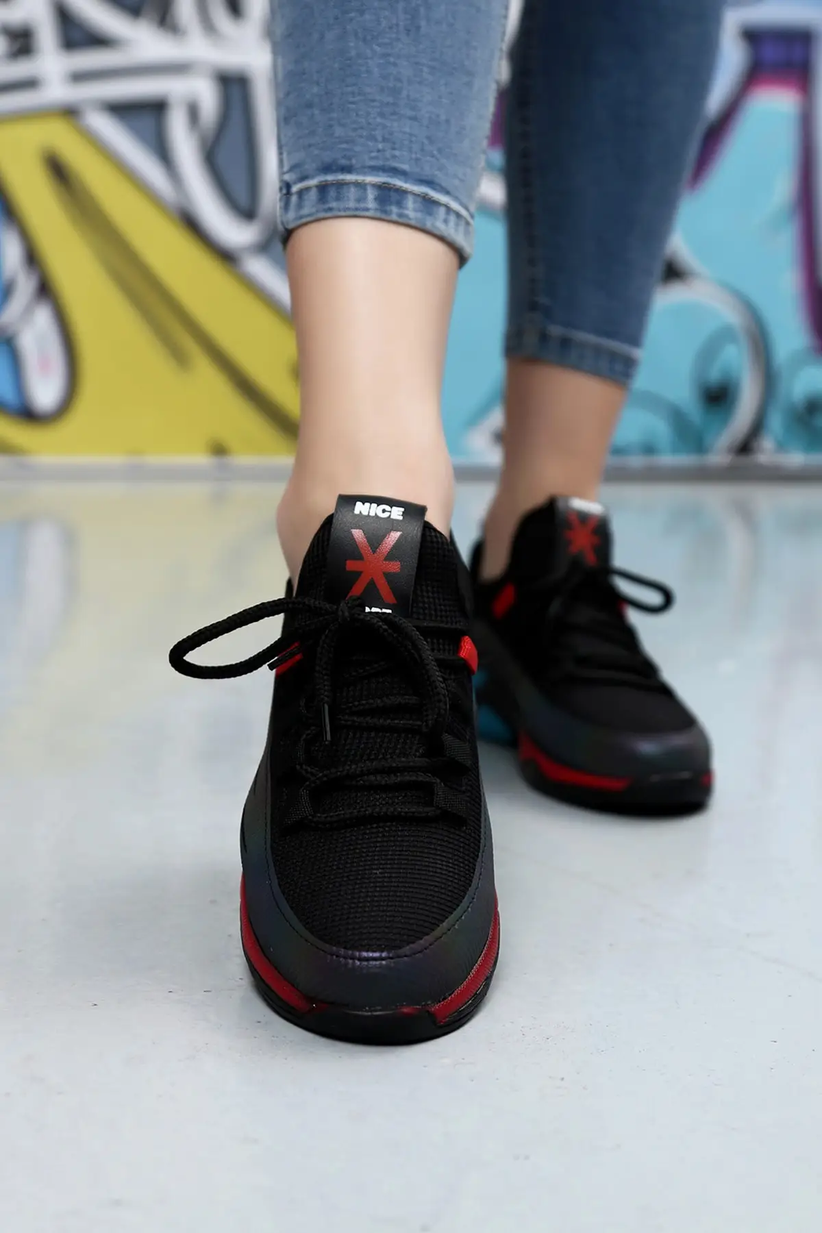 

Кроссовки женские на плоской подошве, Вулканизированная подошва, дышащие, светильник обувь, черные