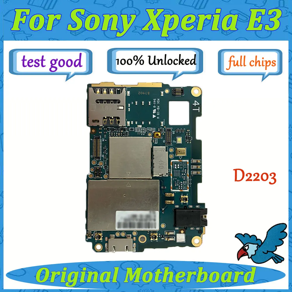 Материнская плата для Sony Ericsson E3 D2203 материнская с полными чипами системы Android