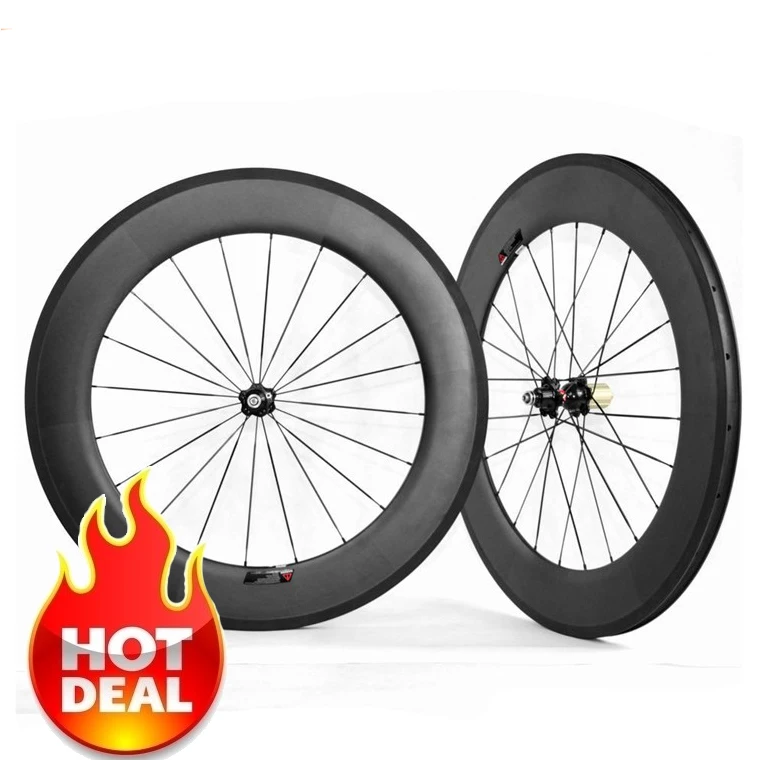 Полностью Углеродные колеса для шоссейного велосипеда 700C 25 мм 38 мм/50 мм/60 мм/88
