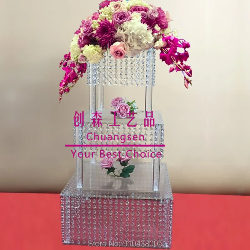 Акриловая подставка для торта украшенная кристаллами высокое качество | Дом и