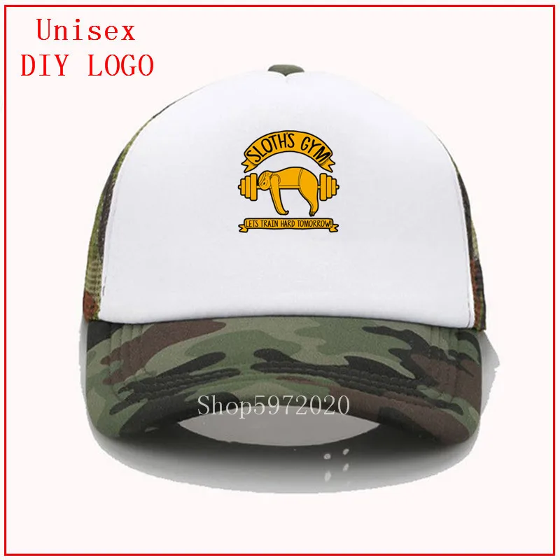 Sloth GYM lets train hard tomorrow mens cap and hat baseball caps for women children summer girls shamrock | Аксессуары для одежды