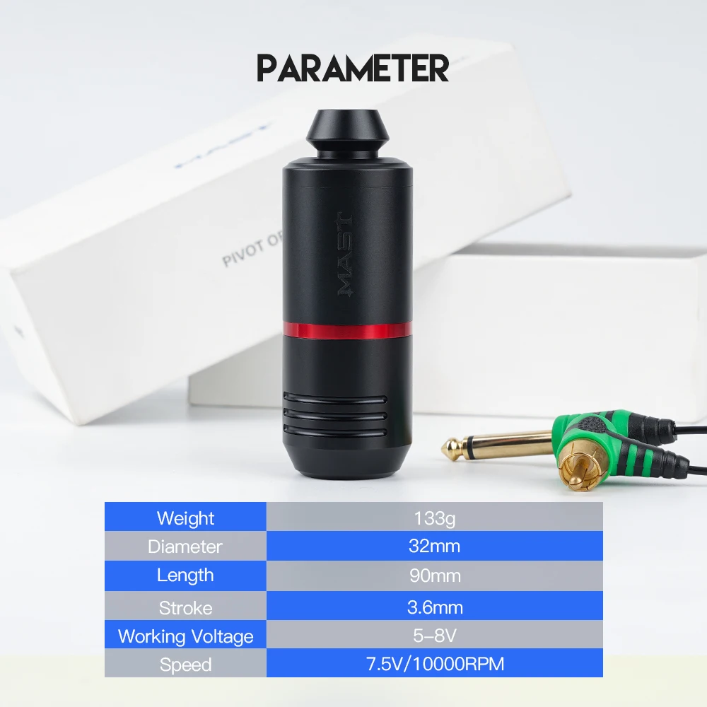 Мощный мощный ротационный перьевой аппарат Dragonhawk Mast для татуировок с мотором без