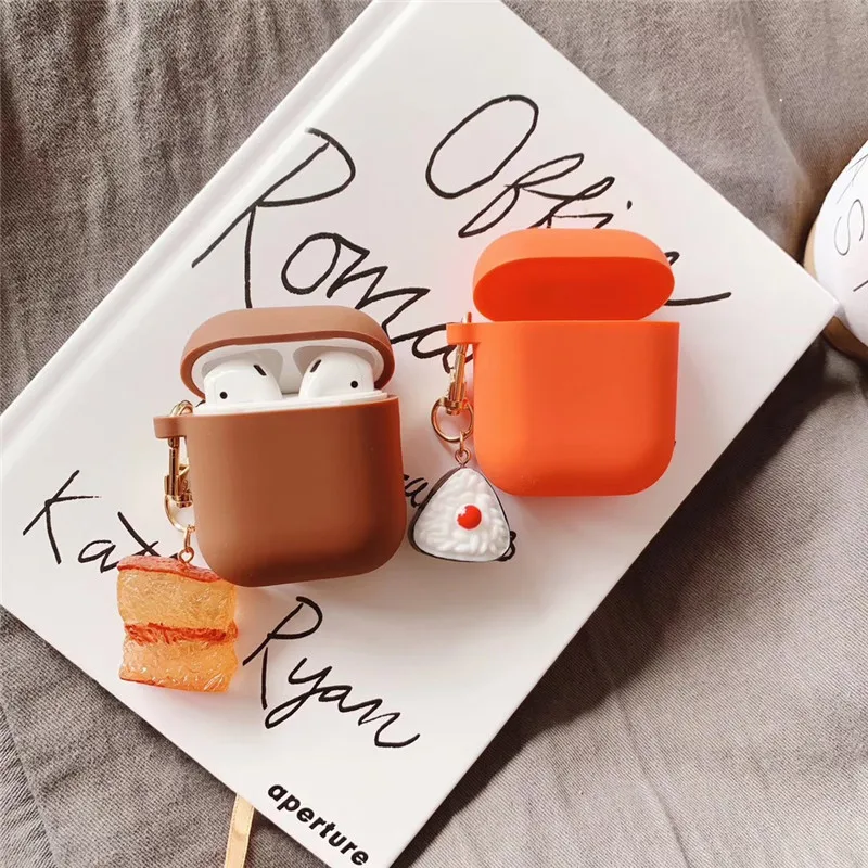 Мягкий силиконовый чехол для AirPods милый мультяшный защитный Apple беспроводная
