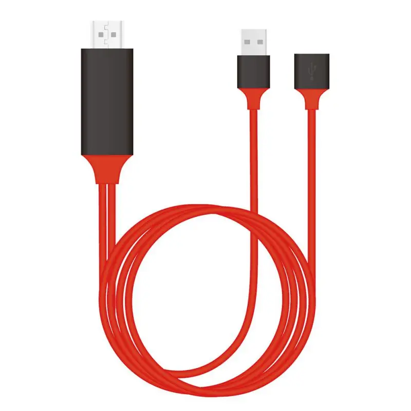 Универсальный USB Женский к hdmi-кабель, адаптер конвертер HDTV видео кабель для samsung iPhone Xiaomi HuaWei1080P
