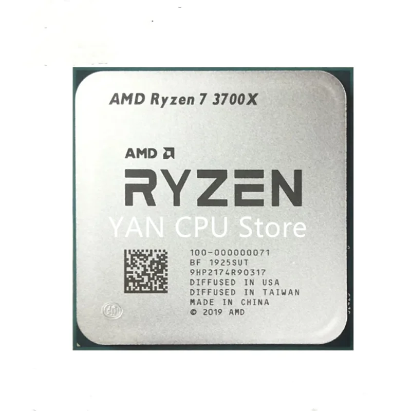 

Процессор AMD Ryzen 7 3700X R7 3700X, 3,6 ГГц, Восьмиядерный, 16 потоков, 7 нм, L3 = 32M, разъем 100-000000071, AM4, новый, без вентилятора