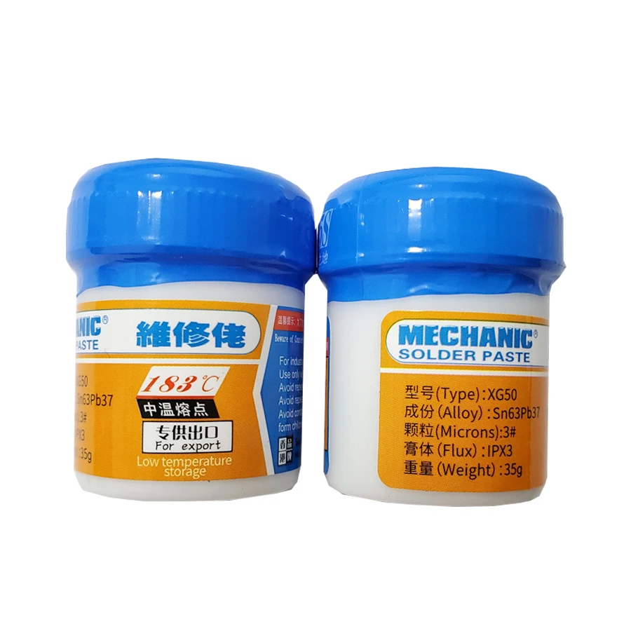 New Arrival 2PCS/Lot MECHANIC Solder Flux Paste Welding Tin Cream Sn63 XG-50 Packing from MCN-300 | Инструменты