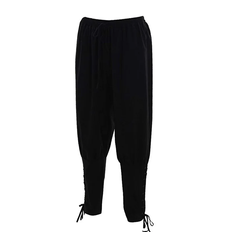 Карнавальные мужские брюки в стиле стимпанк средневековый костюм однотонный