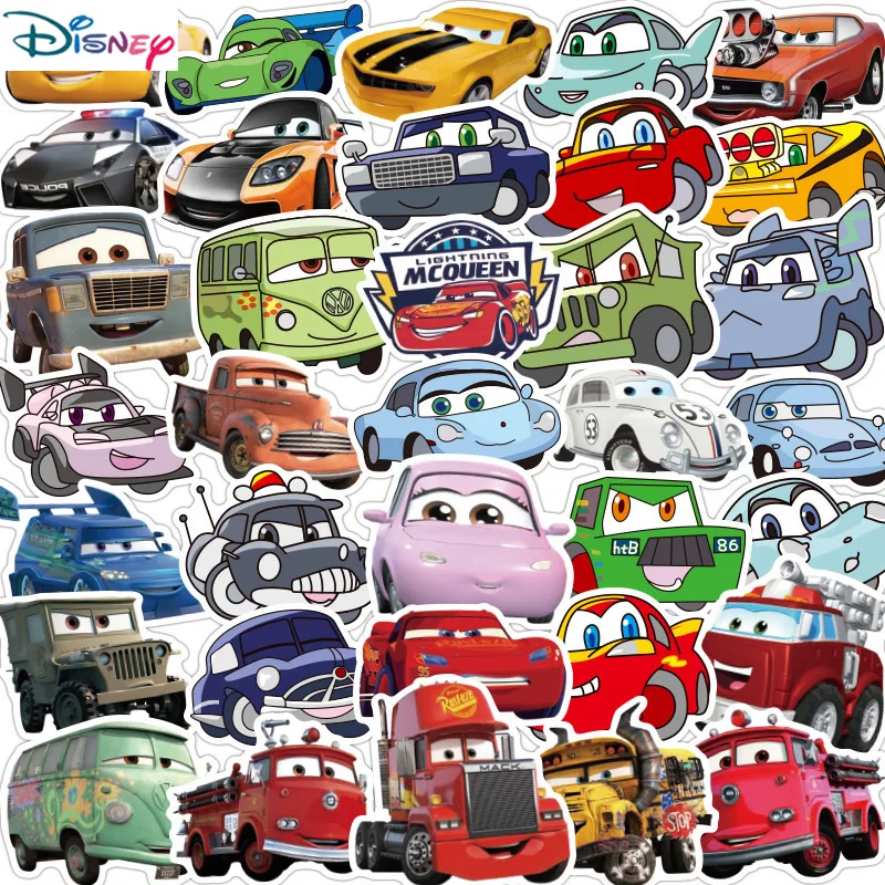 Disney 10/30/50 шт. Мультяшные Pixar стикеры автомобили Забавный ноутбук гитара скейтборд