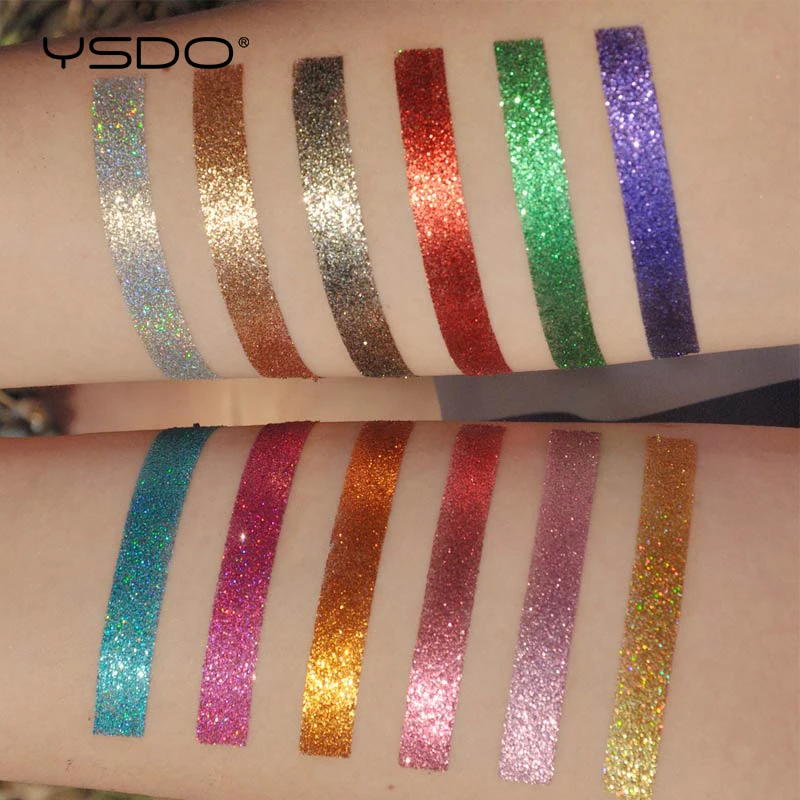 6 цветов мерцающие тени для век макияж долговечная палитра теней