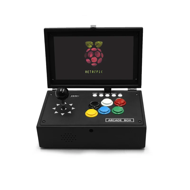 Raspberry Pi 4B 10 дюймовая ЖК игровая консоль включает в себя 10000 игр установленную мини