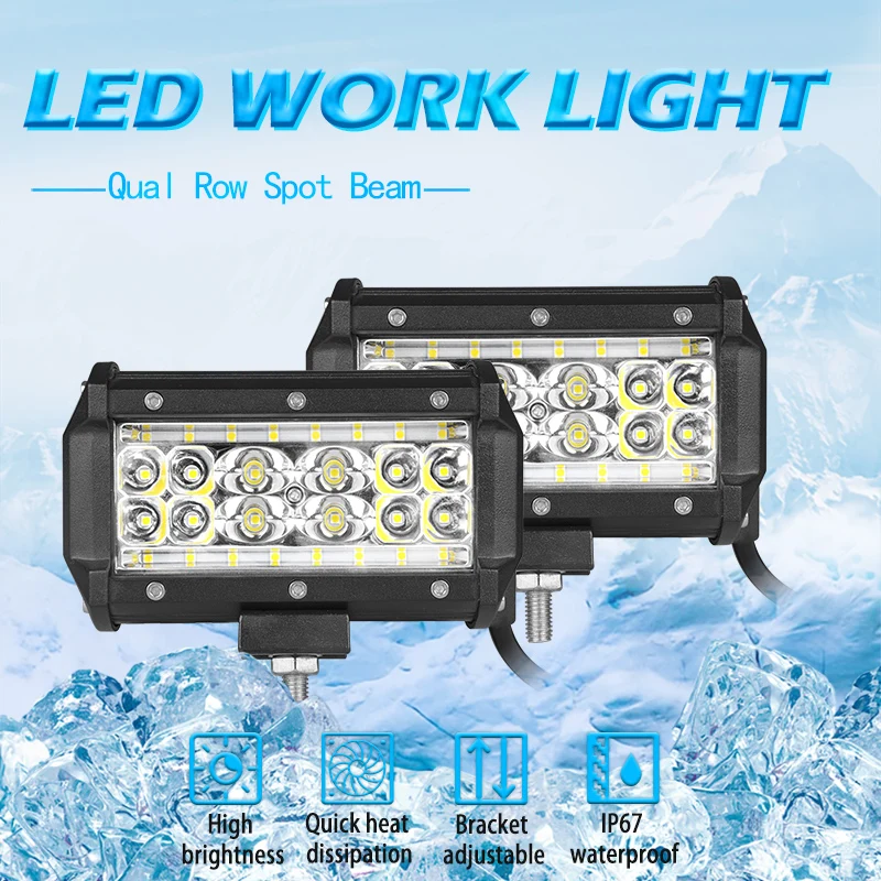 Фасветильник для мотоцикла 5 дюймов 80 Вт светодиодсветодиодный фара