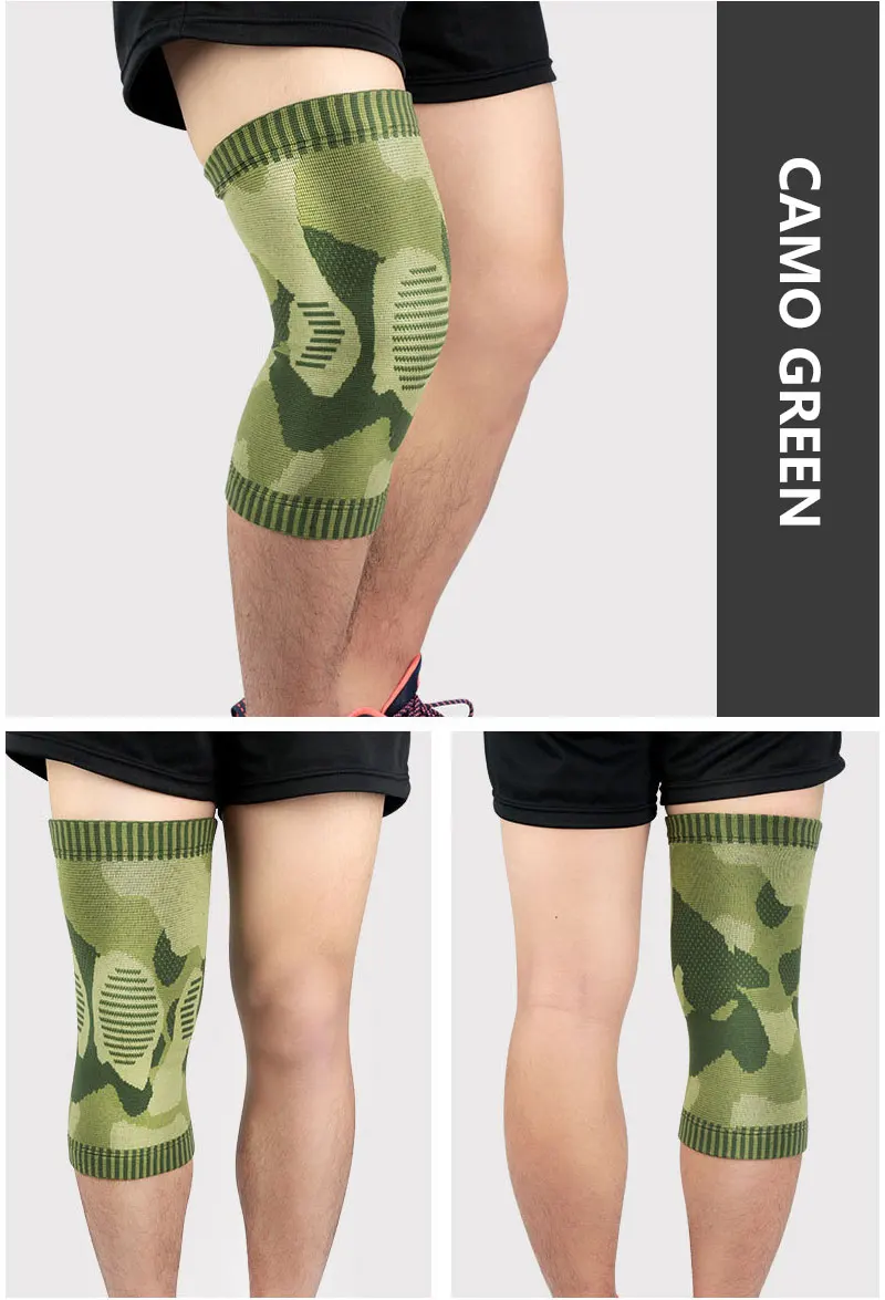 Fitness Running Cycling Knee Support Braces Elastic Nylon Sport Compression Knee Pad Sleeve for Basketball Volleyball