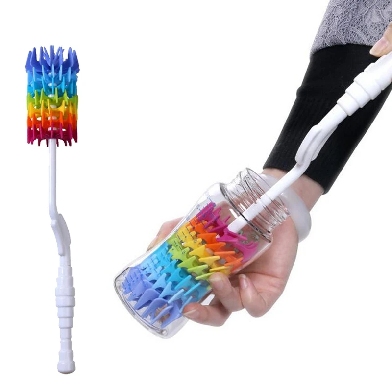 1 шт Силиконовые Детские щетки для бутылочек чистки детей бутылочка кормления