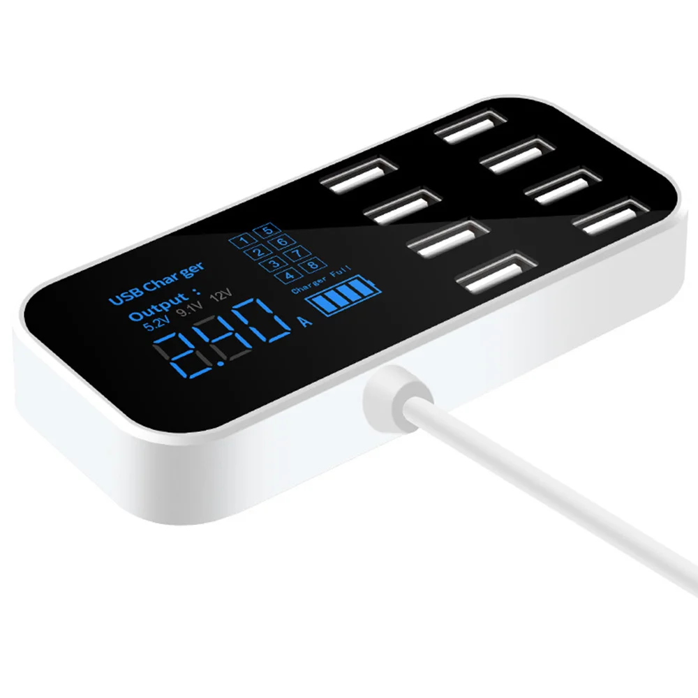 

Автомобильное зарядное устройство SAMTIAN с 8 USB-портами, 40 Вт
