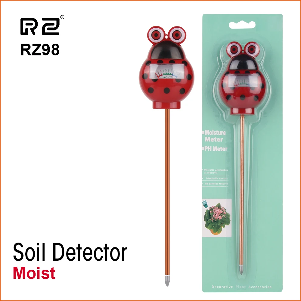 

RZ Soil Moisture Meter Humidity Detector Digital PH Meter Soil Moisture Monitor Hygrometer Gardening Plant Lignt Sunlight Tester