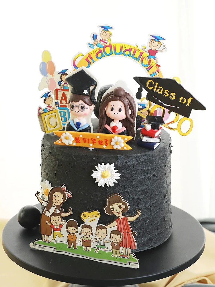 Выпускные вечерние принадлежности для декора выпускники блестящая Кепка