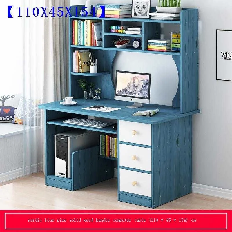 

Настольный стол с книжной полкой для офиса, компьютера, ноутбука