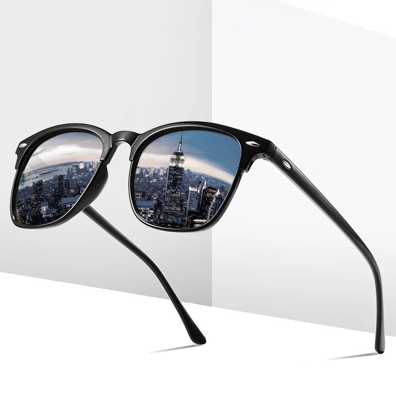 Солнцезащитные очки с полуоправой для мужчин и женщин UV-400 винтажные