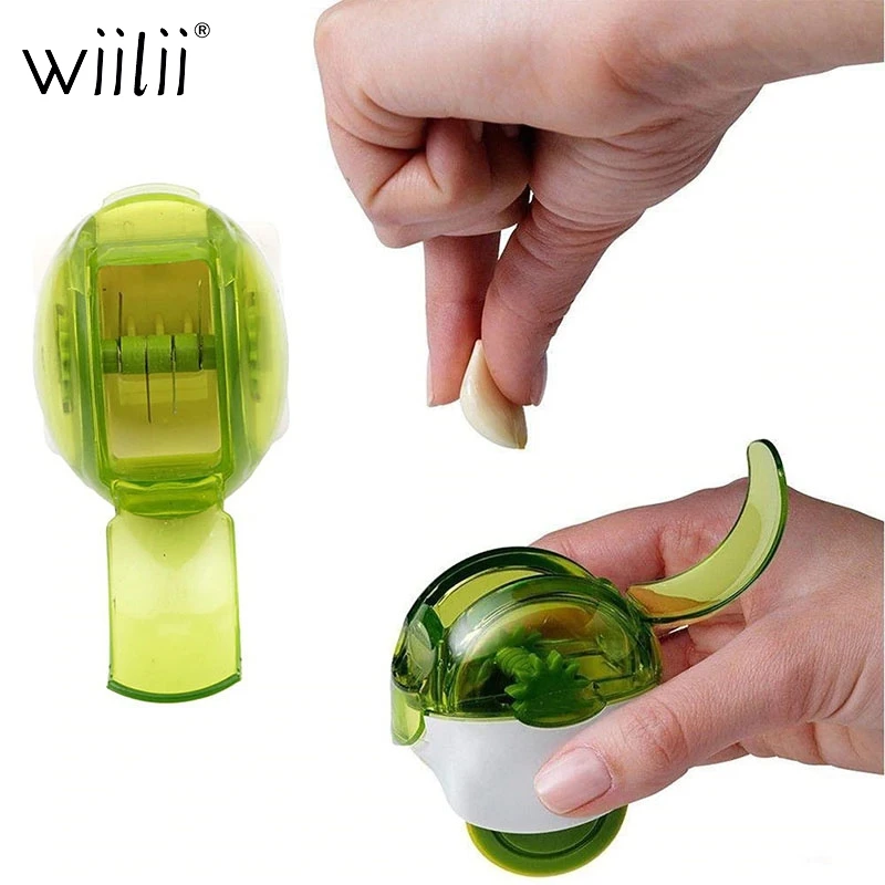 Wiilii чесночный пресс слайсер для чеснока резак с контейнером хранения прочный
