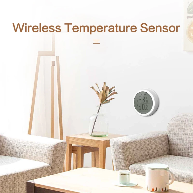 Инфракрасный датчик температуры и влажности TuYa ZigBee цифровой термометр гигрометр