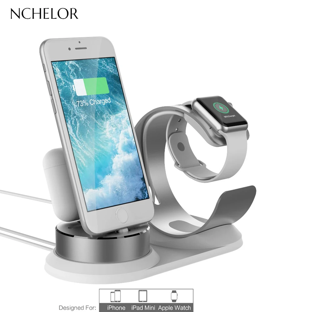 Металл для apple watch 4, настольная прочная и надежная для iphone 4 в 1, подходит для iwatch 4 3 2 для apple watch 4, аксессуары