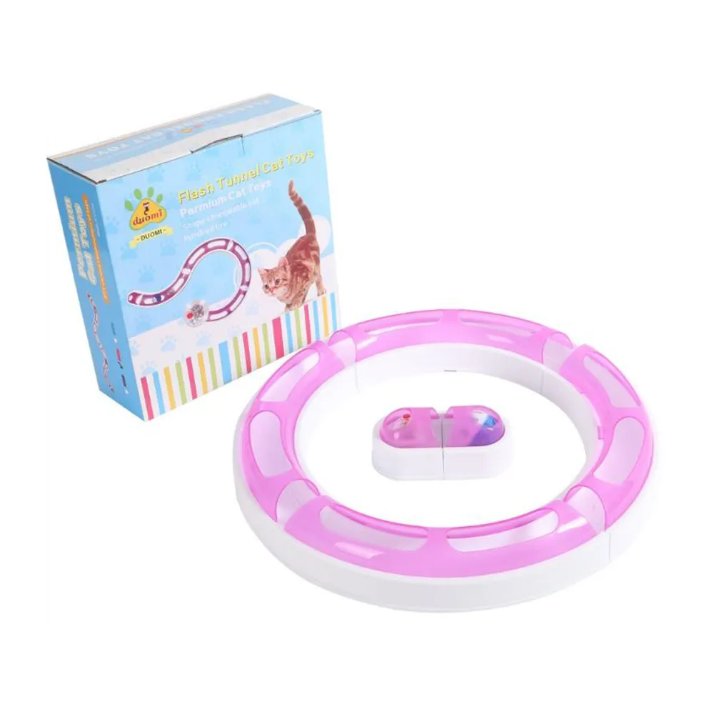 Интерактивный трек для кошек и мяч игрушки питомцев тренировочный котят игрушка