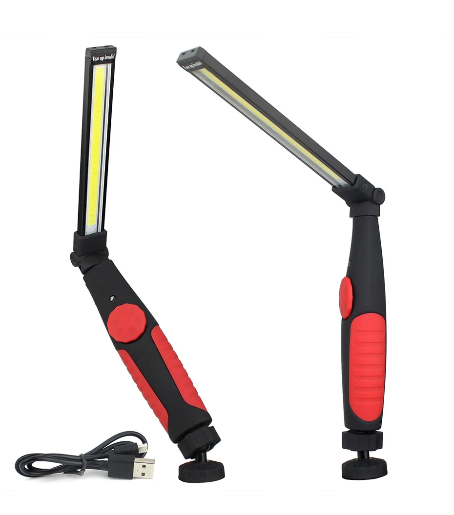 Портативный COB lampen industrieel USB Перезаряжаемый вращающийся на 360 ° Рабочий фонарь для мастерской, ремонта автомобиля, домашнего использования, аварийный D4