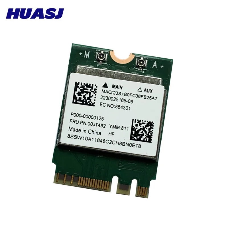 600 Мбит/с Новый RTL8821AE 802.11AC Wi-Fi адаптер 2 4G/5 ГГц BT4.0 M.2 Беспроводная карта Wlan